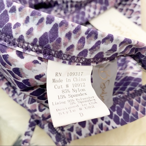 BSwim Coastal Boa Waterfall Snake High Neck Bikini - Picture 8 of 10